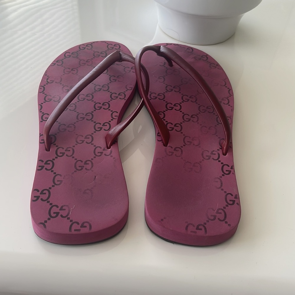 Berry Gucci Slides Authetic - Picture 3 of 6